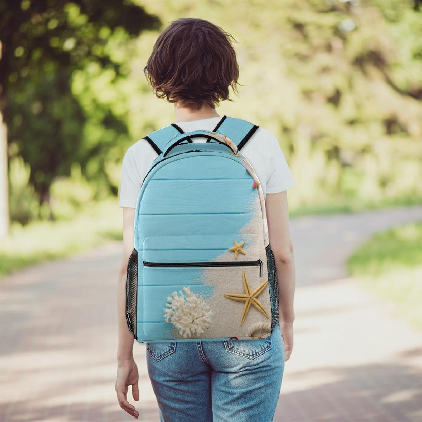 Zaino scolastico per uomini e donne, borsa da viaggio per computer portatile, leggero zaino universitario, zaino casual per libri