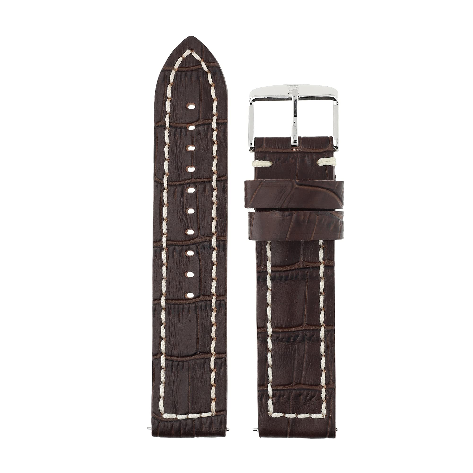 Titan 22 mm Brown Genuine Leather Strap for Men (B091B1GS1P) Amazon Price History, Amazon Price Tracker