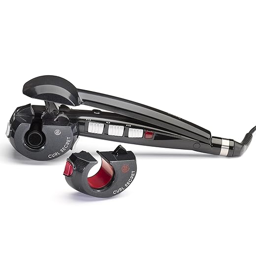 BaByliss C1300E Rizador de pelo automático con 2 cabezales, 100% automático, doble calentador cerámico, color negro