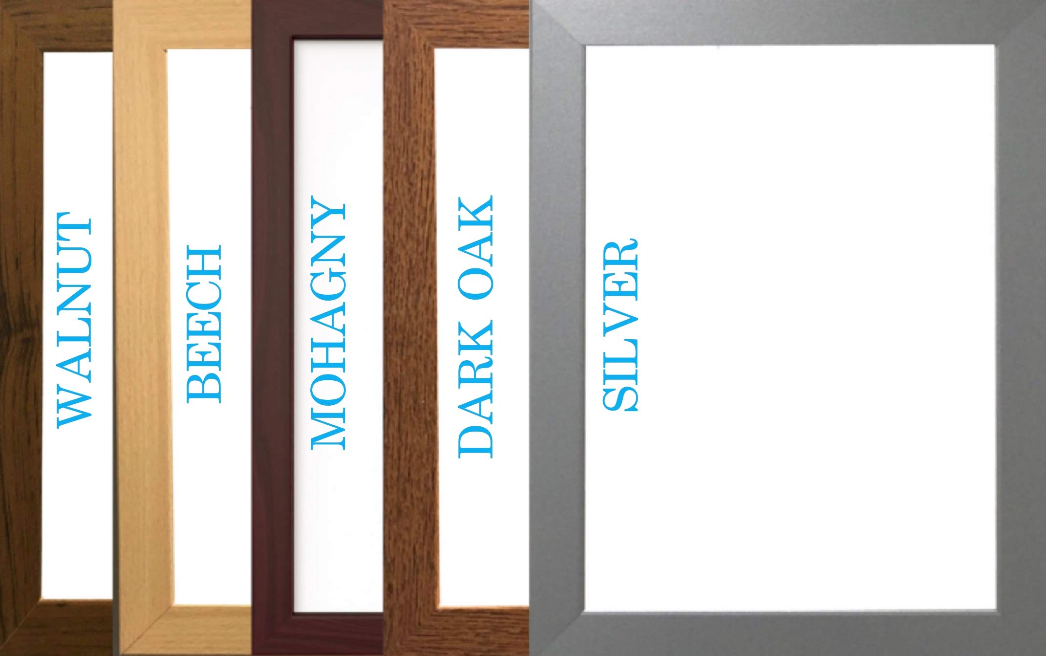 A1,A2,A3,A4,A5,A6 MODERN PICTURE/PHOTO/POSTER FRAMES (SILVER, 36x24 inch)