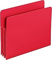 Vista 3 de Smead Bolsillo para archivador de polietileno, pestaña de corte recto, expansión de 3-1/2", tamaño carta, azul, 4 por caja (73503)