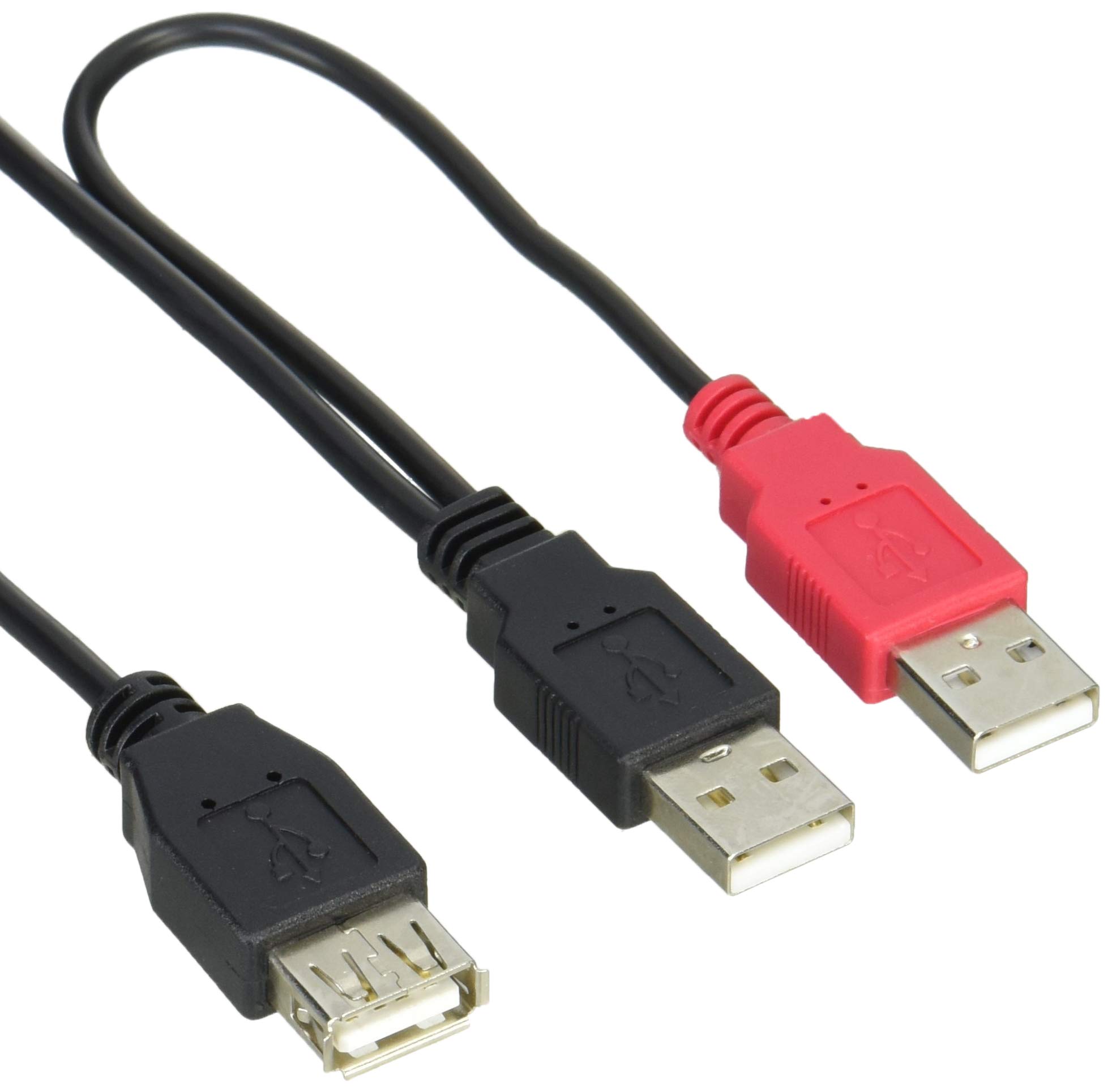 Amazon.co.jp: Groovy Y字型USB(Aオス-Aメス)延長ケーブル 全長52cm GM