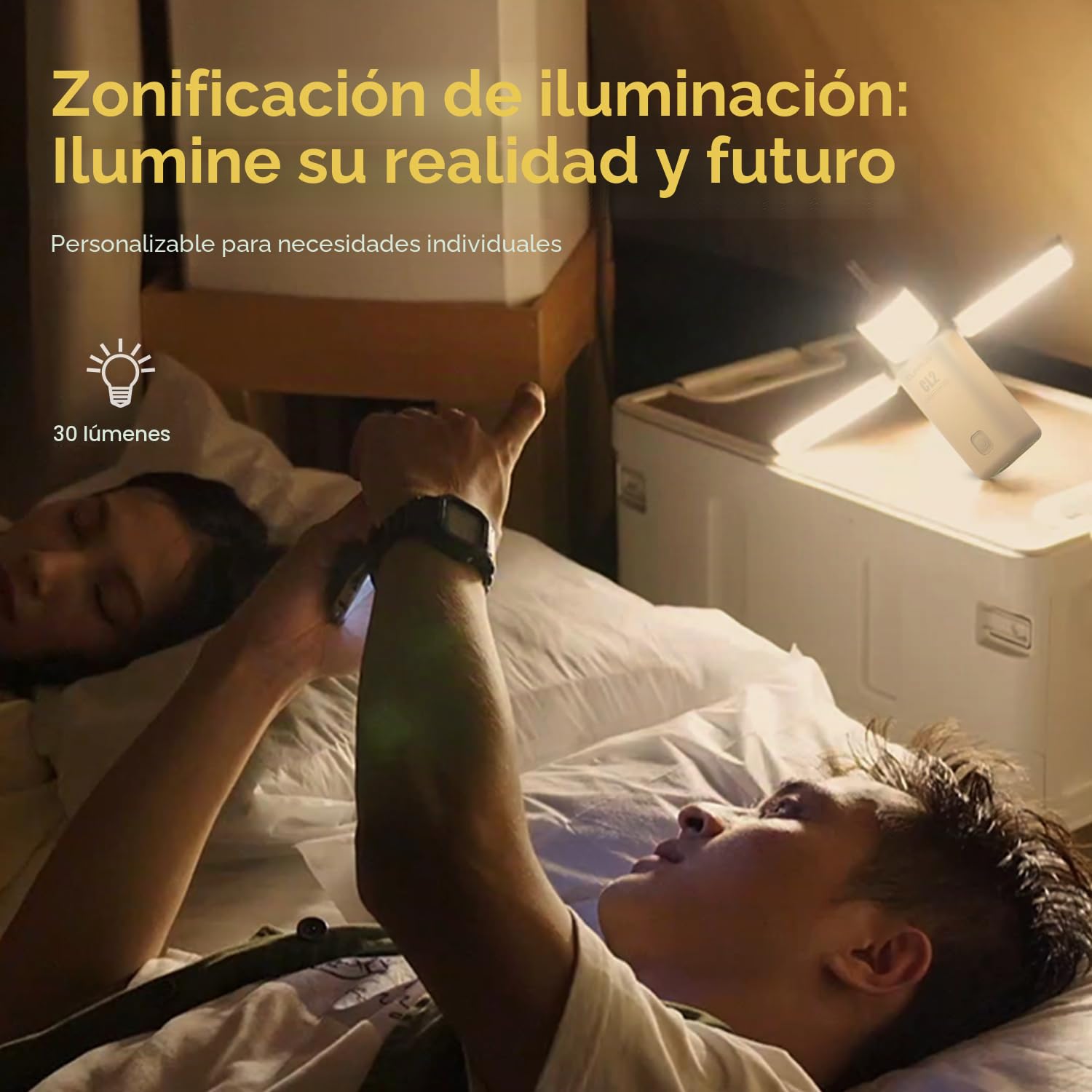 KLARUS CL2 Linterna Camping, 10000 mAh recargable Lampara Camping Plegable, 750 Lúmenes, con 7 modos de luz, IPX5 Resistente al Agua, para Tienda de Campaña, Pesca, Senderismo, Emergencia
