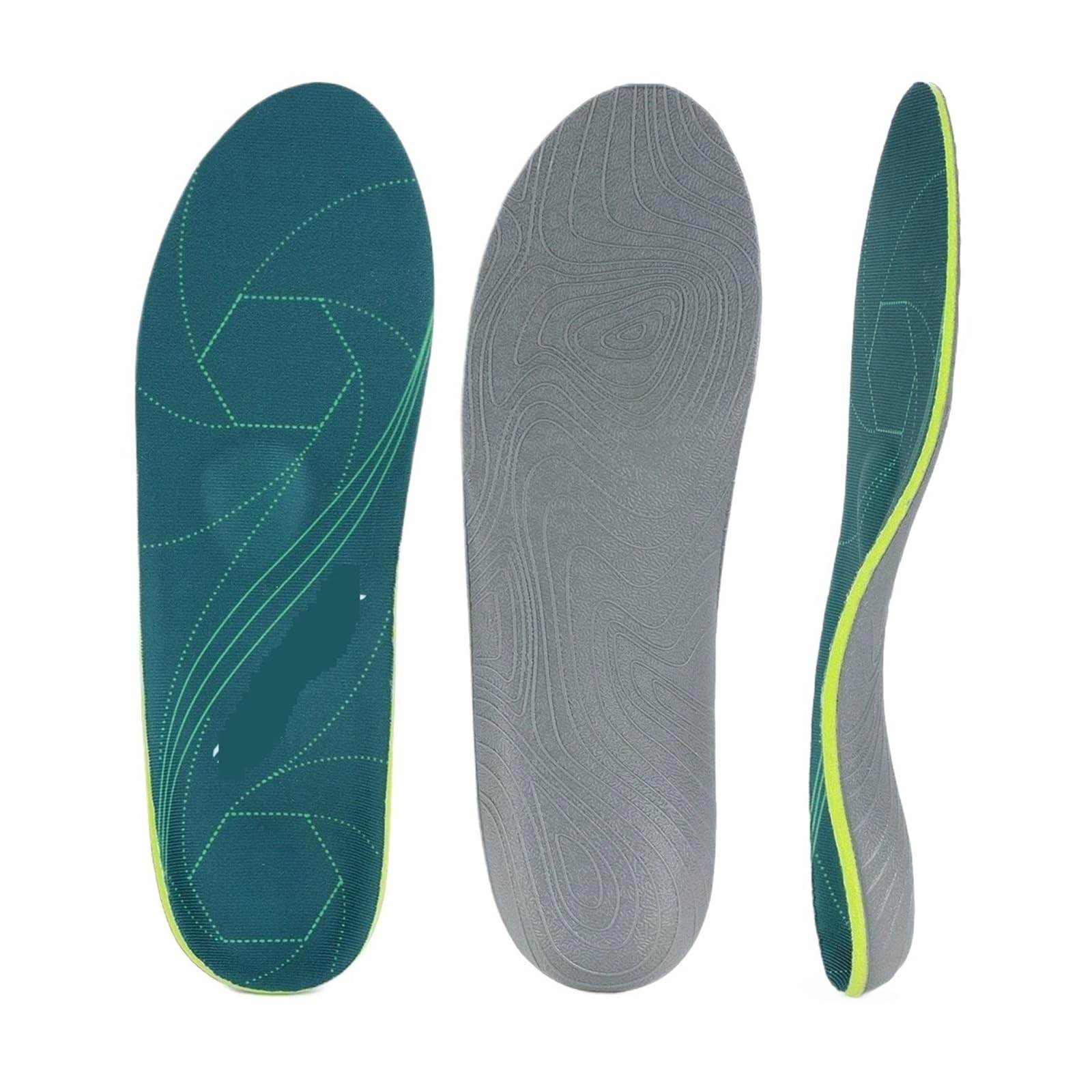 Soletta ortopedica for piede piatto con sollievo plantare | Sneaker sportiva con inserto ortopedico da lavoro con supporto for arco alto(Color 1,EU(43-44)-280MM)