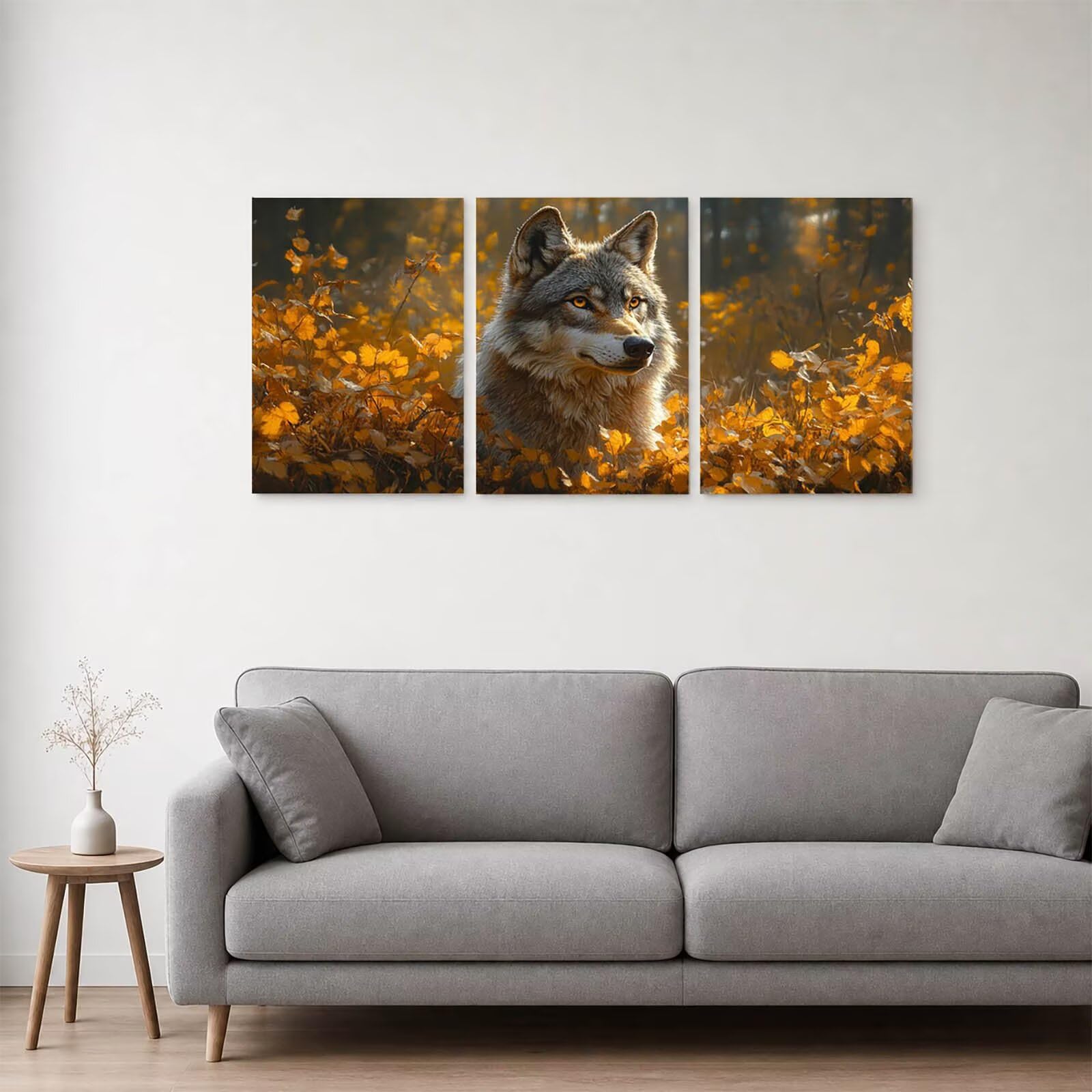 HXZH-6197 zestaw artystycznych diamentowych wilków dla dorosłych, jesienny obraz diamentowy, kryształowy zestaw do haftu krzyżykowego, 80 x 50 cm x 50 cm x 30 cm, do malowania po numerach, dla