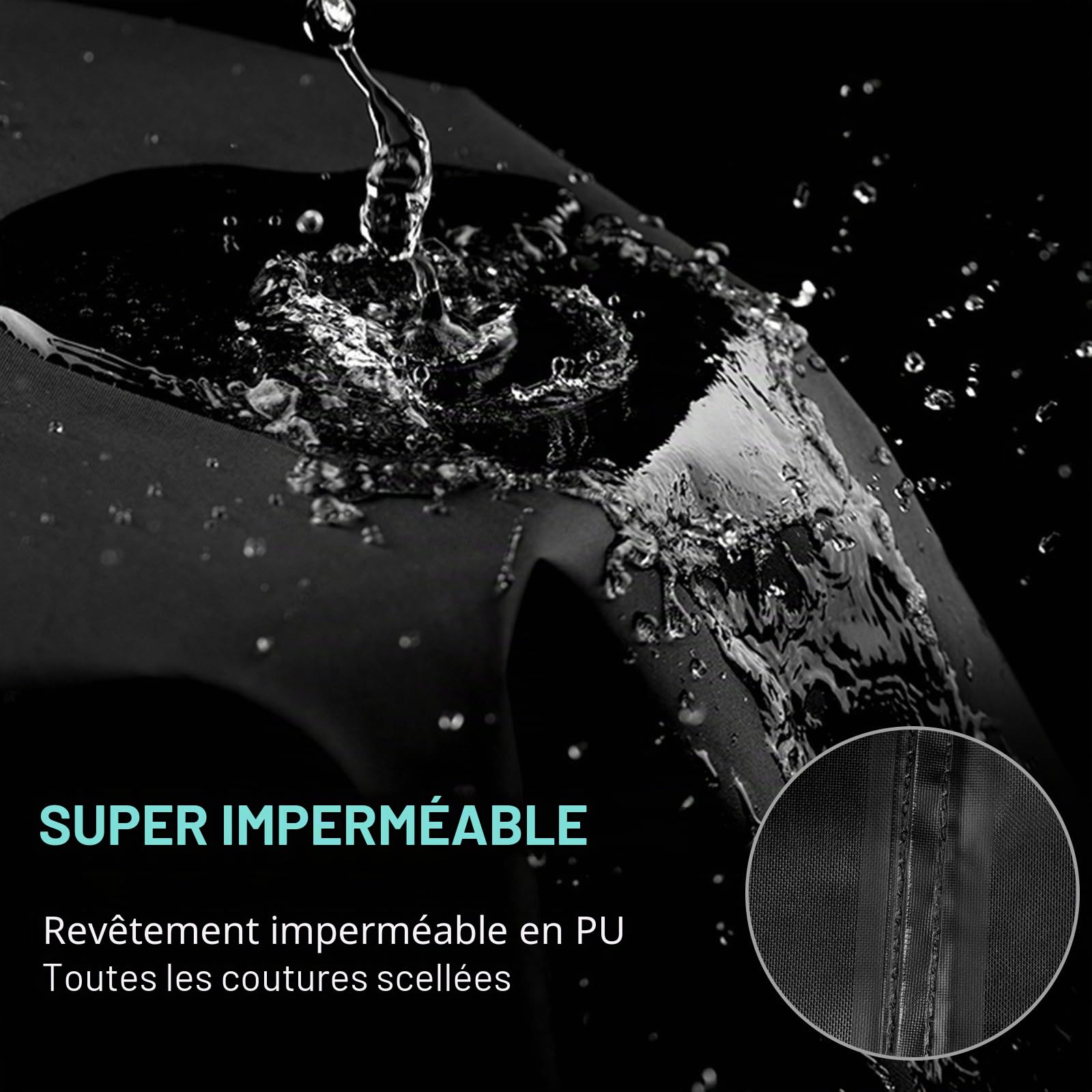 Favoto Housse de Protection Imperméable pour Moto, Couverture de Moto Oxford 300D Contre Soleil Pluie Poussière Vent Neige pour Motocyclettes et Scooters Électriques avec Boîte Arrière, 220x105x130cm