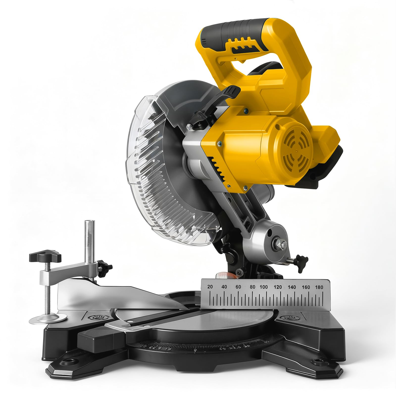 Roadtime Sierras ingletadoras para DeWalt 20V baterías(sin batería),Tronzadora e ingletadora hoja de sierra Ø 210 mm,cabeza de sierra inclinable 0–45°,Para Madera PVC Aluminio Metales Blandos
