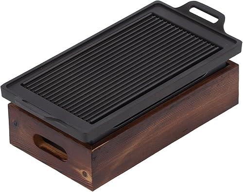 Sartén para barbacoa, portátil y con calefacción uniforme, sin humo, antiadherente, adecuada para barbacoas familiares, restaurantes de barbacoa,