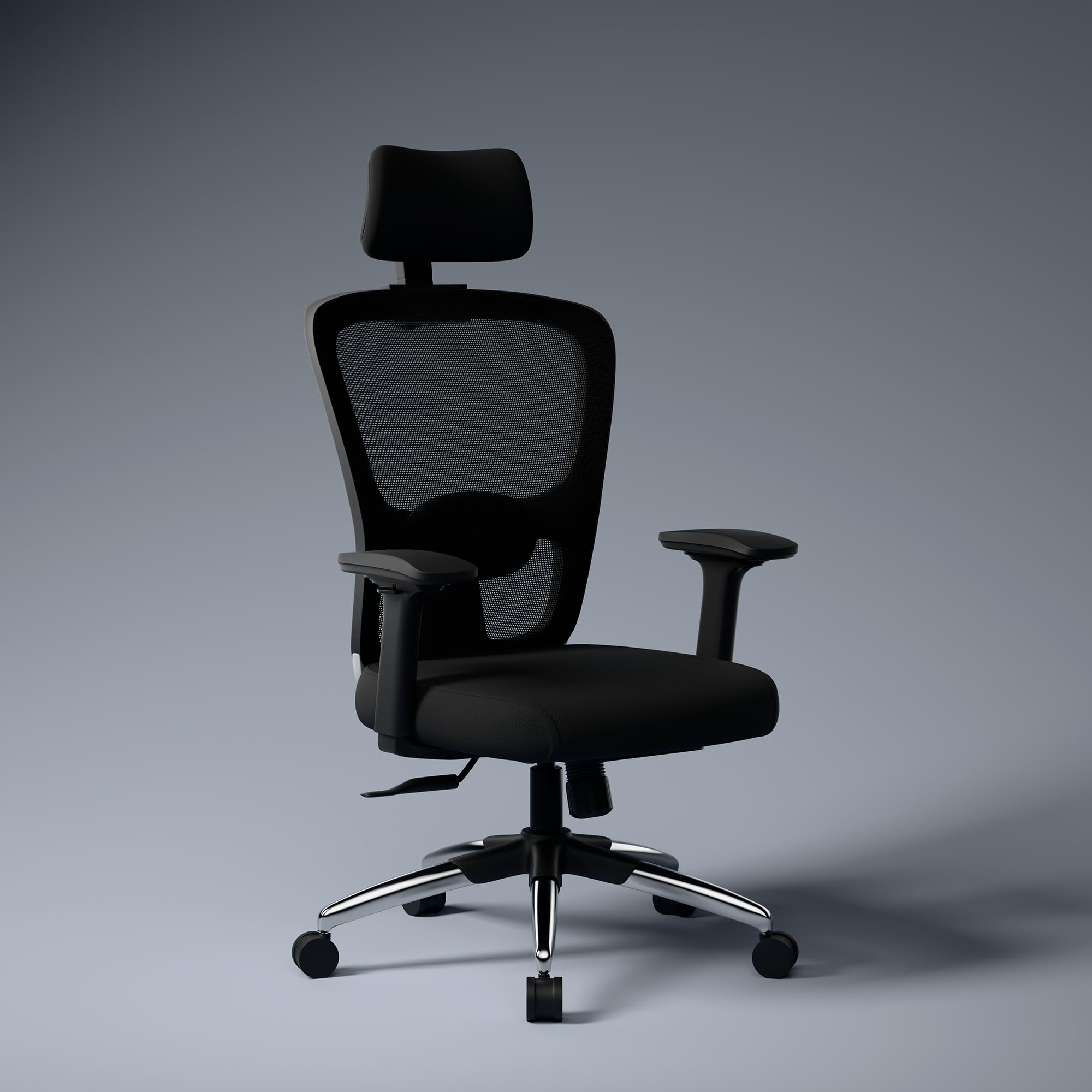 Jupiter Pro (2024 Edition) | Ergonomic Mesh Office Chair for Work|3 Year Warranty | Seat Slider|Multi-Lock Synchro Tilt Recline Mechanism|4D Armrest|Adjustable Lumbar | High Back|Black