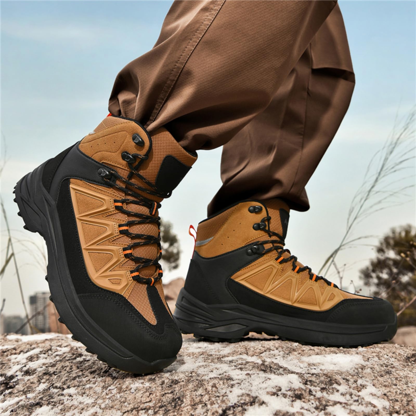 Botas Senderismo Impermeables Hombre Botas Combate Exteriores