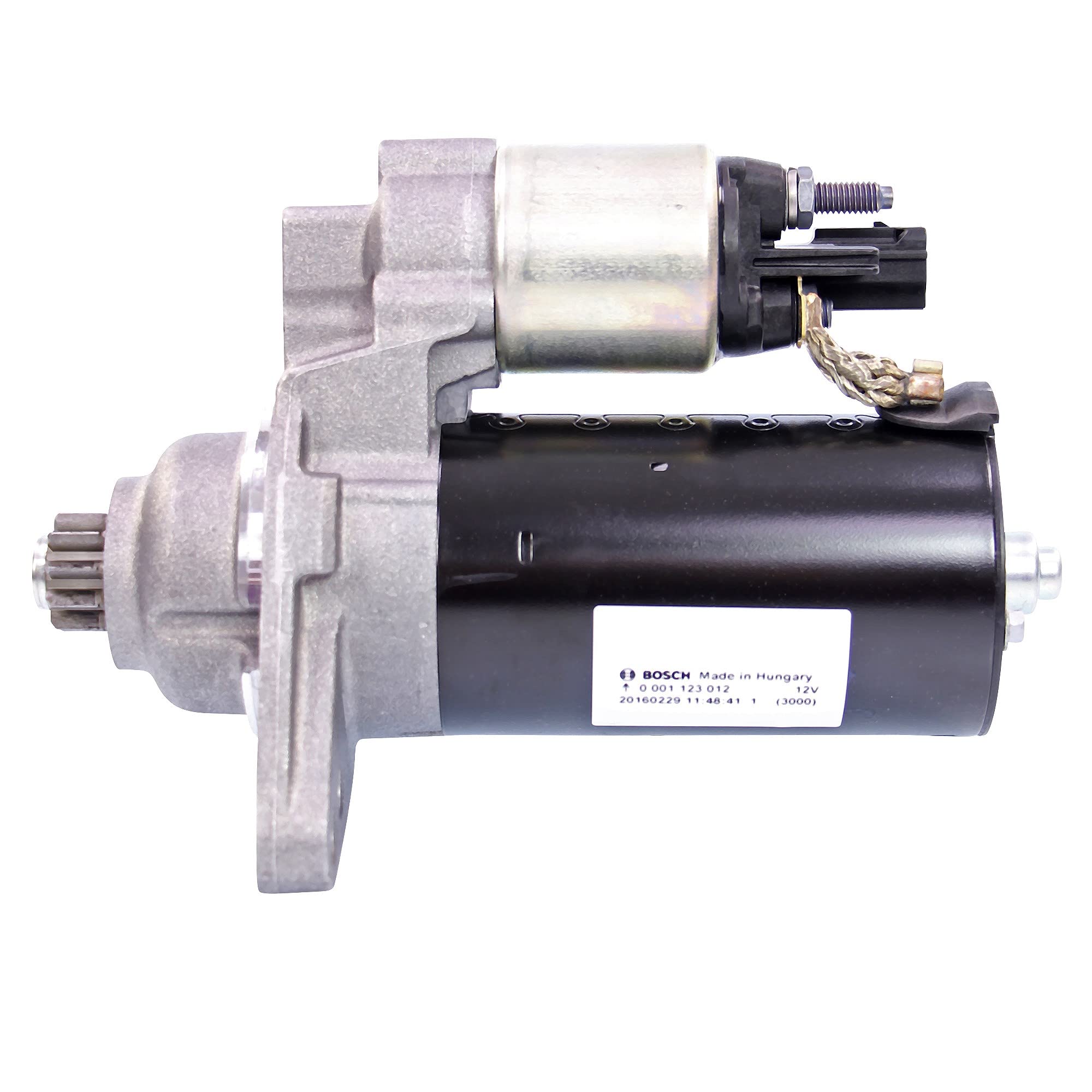 BOSCH MOTOR DE ARRANQUE 0 001 123 012 Compatible con VW Golf V Hatchback 1K1 TOURAN 1T1, 1T2 Polo IV Hatchback 9N, 9A Passat B6 Variant 3C5, SEAT Ibiza IV Hatchback 6J5, 6P1