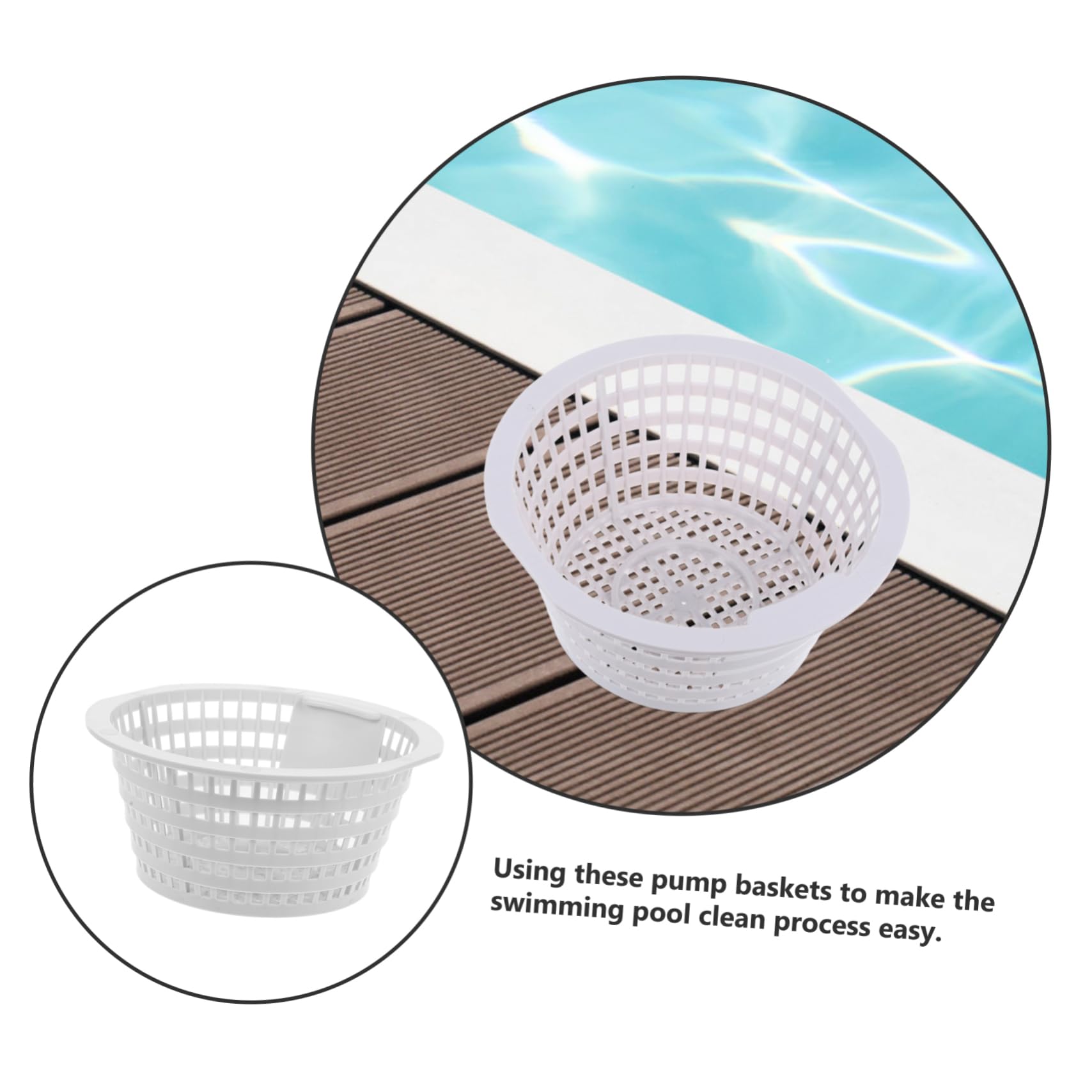 HANABASS 10piezas Cesta Filtrante para Piscina Canasta Skimmer para Eliminación De Desechos Diseño Duradero De Adecuada para Piscinas Enterradas Fácil De Limpiar y Usar