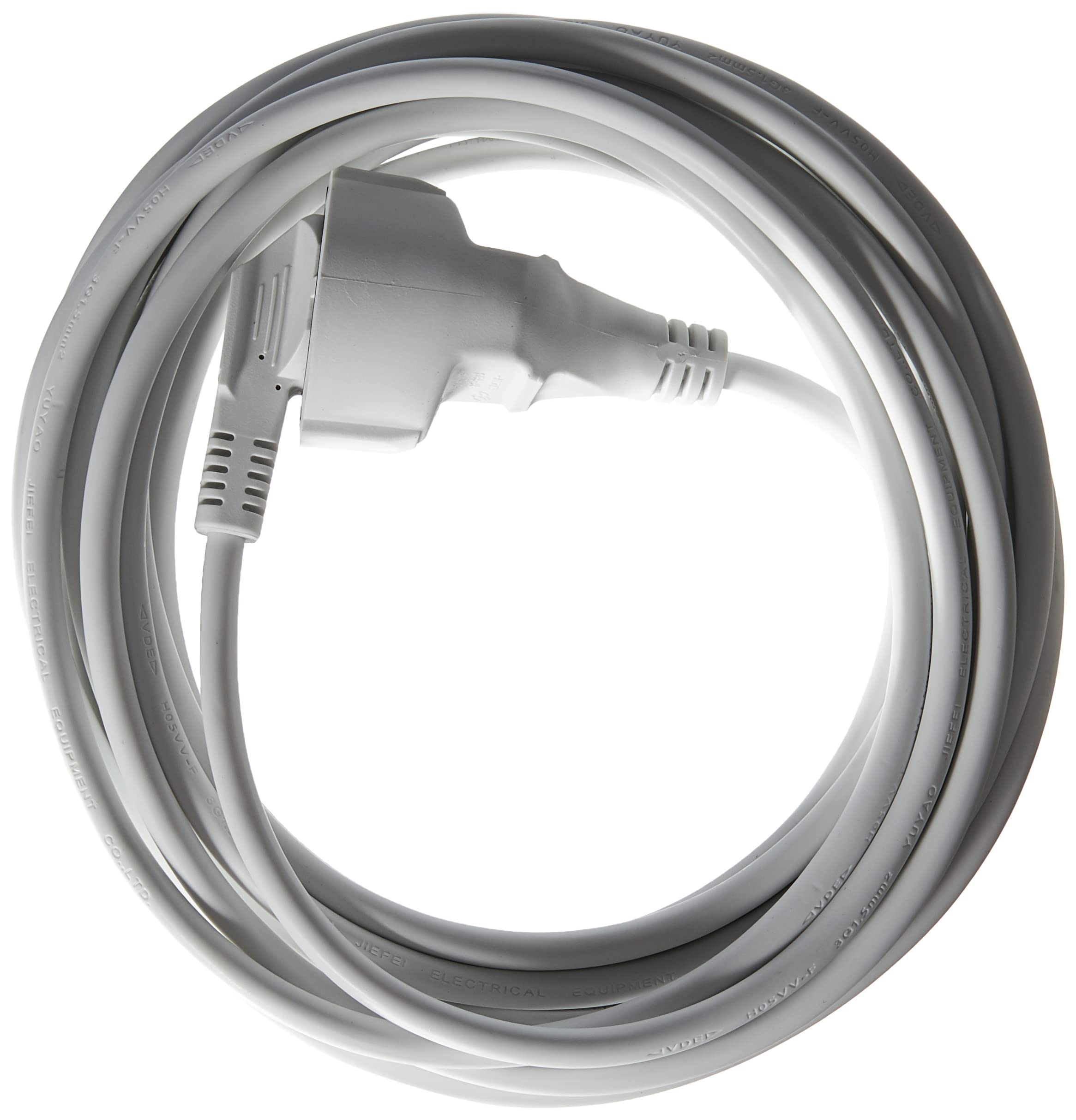 Kabel przedłużający ze stykiem ochronnym, 230 V AC, czarny, 10,0 m