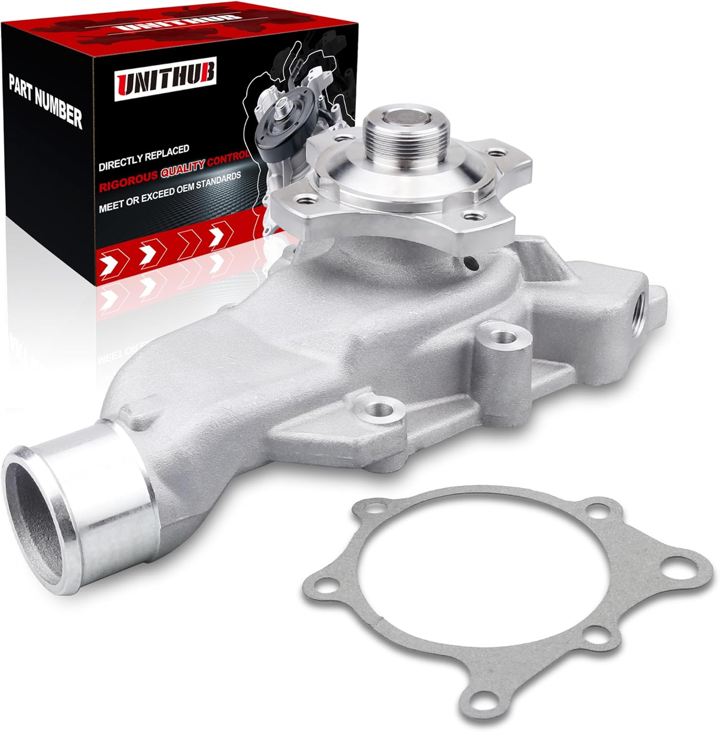 Engine Water Pump Automotive w/Gasket 5012366AB 120-4340 Compatible for Jeep Grand Cherokee TJ Wrangler 4.0L 1999-2006