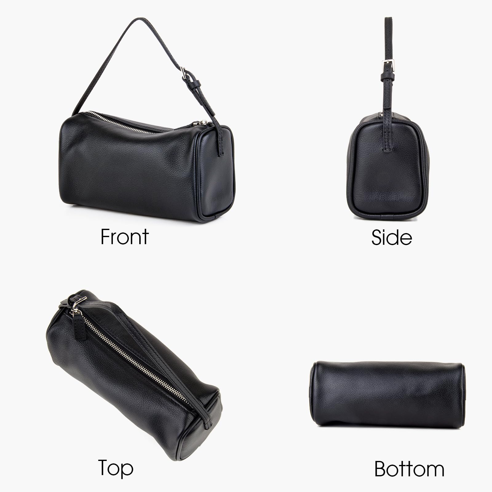 DONNAIN Wysokiej jakości torebki crossbody ze skóry licowej dla kobiet, torby hobo dla kobiet, crossbody z regulowanym paskiem