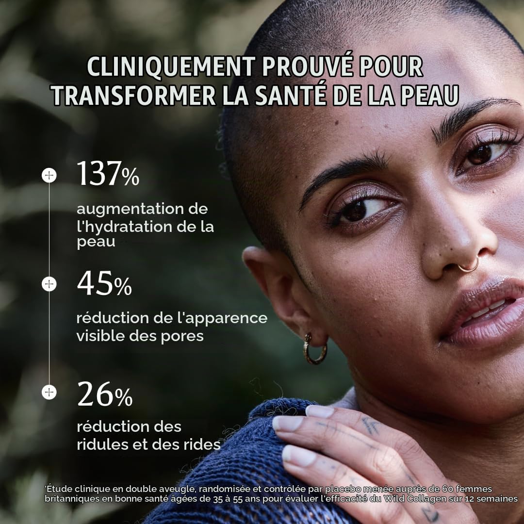 Ancient + Brave Wild Collagen 200g - Collagène marin sauvage en poudre - 100% de peptides de collagène hydrolysés (poisson) - Anti-âge, santé de la peau, des cheveux et des ongles