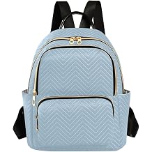 MCHIVER Light Blue Backpack Purse for Women Fashion Backpack Small Daypack Lady Shoulder Bag 10.23 * 5.11 * 12.59 In