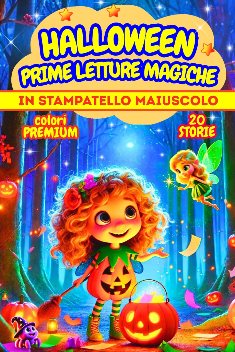 HALLOWEEN, PRIME LETTURE MAGICHE: Dolci storie fantasy tra magia, mistero e amicizia. In STAMPATELLO MAIUSCOLO. Età 6–7 ANNI. Colori PREMIUM.
