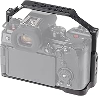 Vista 3 de Lumix S5 II S5 IIX, jaula de aluminio Hersmay para cámara Panasonic LUMIX S5 II / S5 IIX sin espejo, zapata fría integrada y riel OTAN, placa