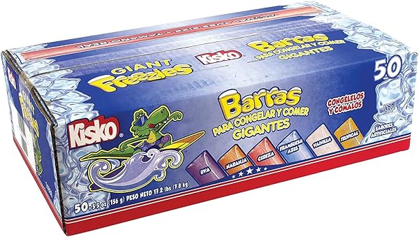 Kisko Giant Freezies, 5.5 oz × 50