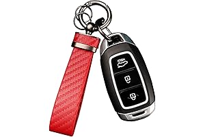 Turcee Carbon Fiber Red Car Keychain