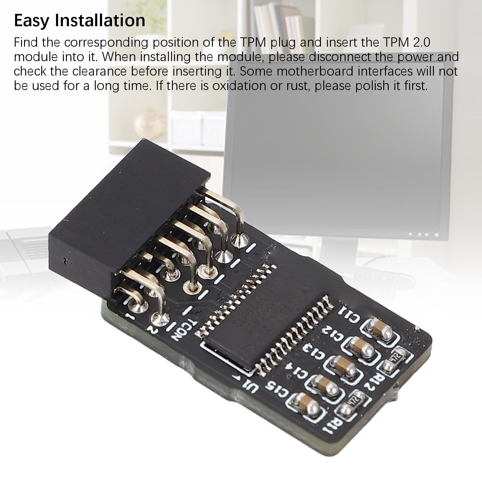 Amazon.co.jp: TPM2.0 モジュール、12Pin 2x6P TPM 2.0 暗号化