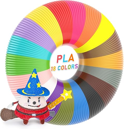 Miniatura 8 de FIROS Recambios de filamento para bolígrafo 3D, filamento PLA de 32 colores para bolígrafo 3D, cada color 9.84 pies, total 315 pies de filamento PLA