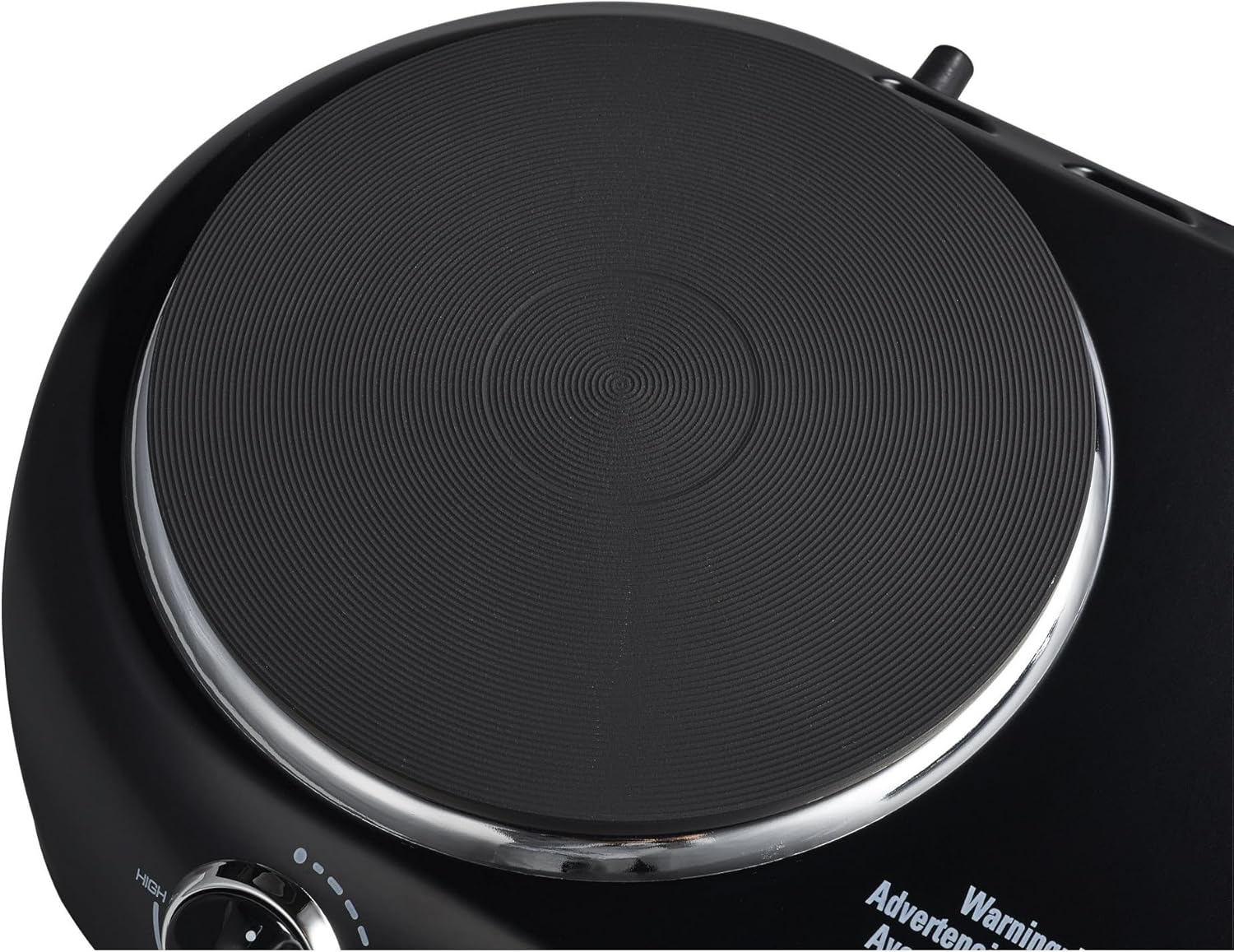 Mainstays Double Burner, 1800 W, Black Electric Cooktop, 1 Each, Assembled Product
