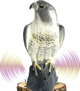 Realistic Bird Scarecrow, Plastic, Garden Sculpture, Protects Gardens & Fruits, Art Deco, Earthy Tones