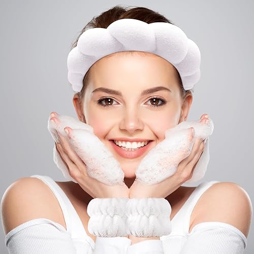 Miniatura 2 de Zkptops Diademas de esponja acolchada suave para mujeres y niñas aro de moda para el cabello regalos de Navidad accesorio para el cabello vendas