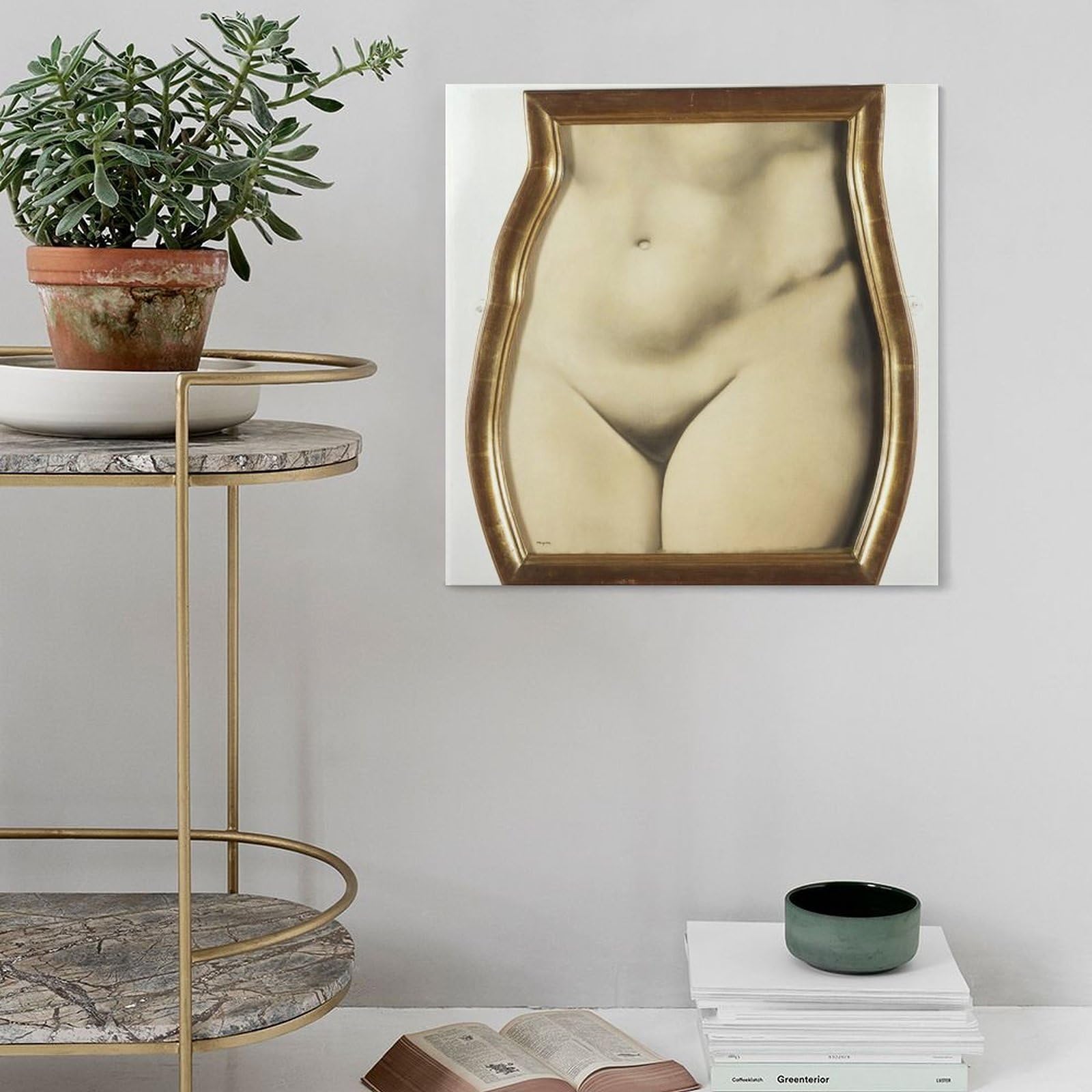 WCYB Represenacja przez nerki Magritte Surrealism wydruki plakat na płótnie deco obrazy ścienne do biura Unframe 71 cm szer. x 71 cm W
