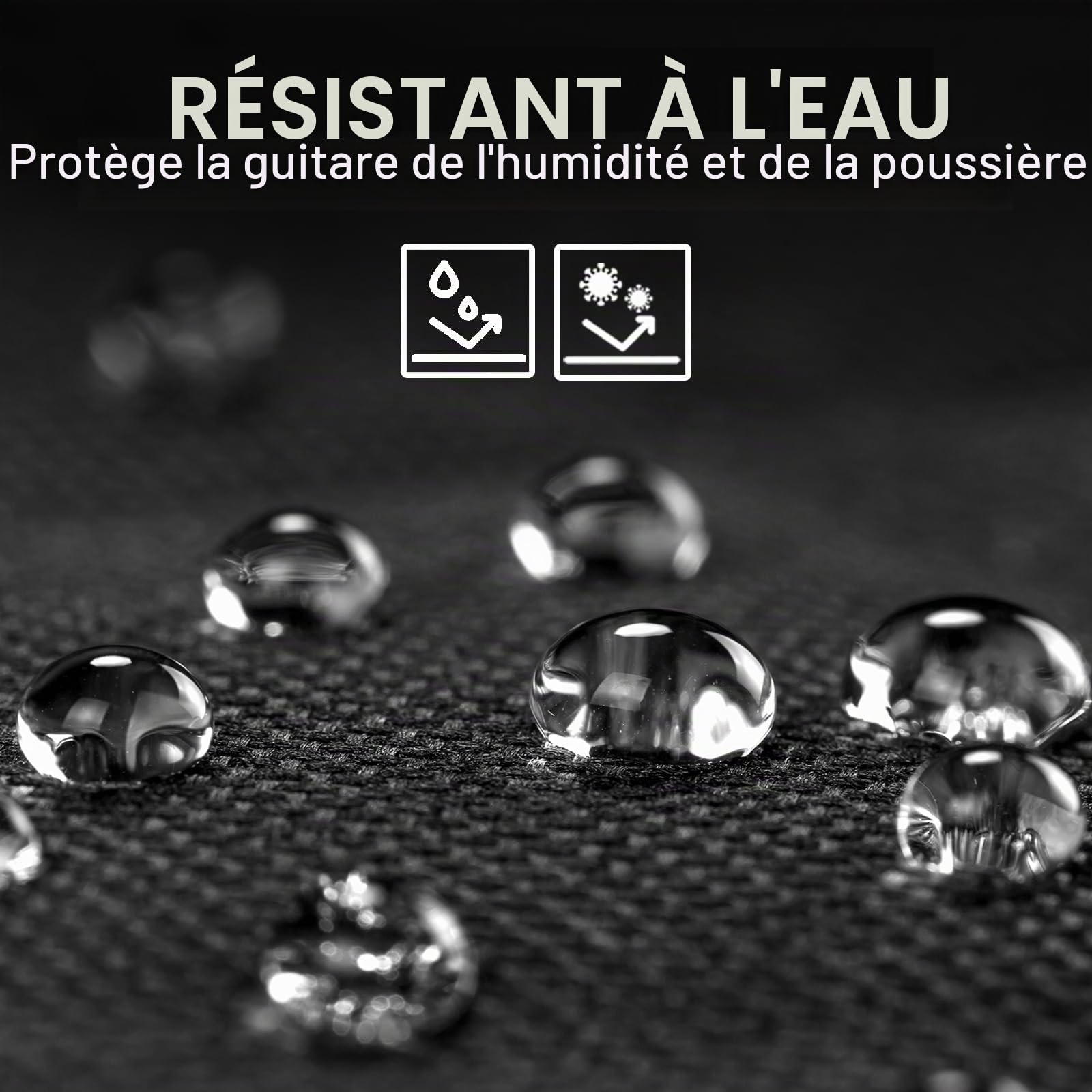 CAHAYA Housse pour Guitare Acoustique 101,6 cm, 104,1 cm, 106,7 cm, Version Premium améliorée 12 mm rembourré en éponge