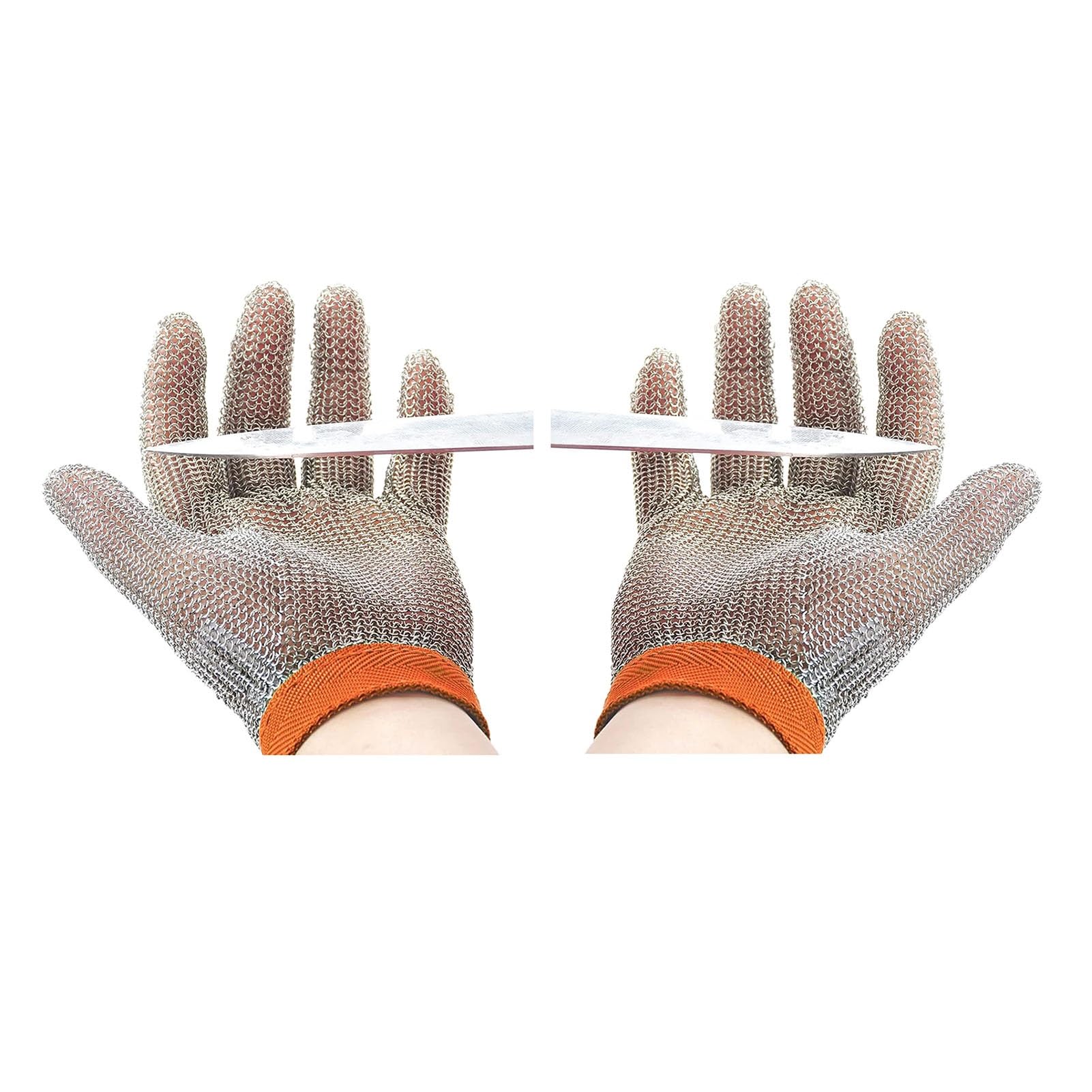 Safety Work Gloves Rękawice Kolcze Ze Stali Nierdzewnej 316 Premium, Odporne Na Przecięcie Rękawice Metalowe Do Zastosowań Przemysłowych, Obsługa Szkła, Bezpieczeństwo(L)