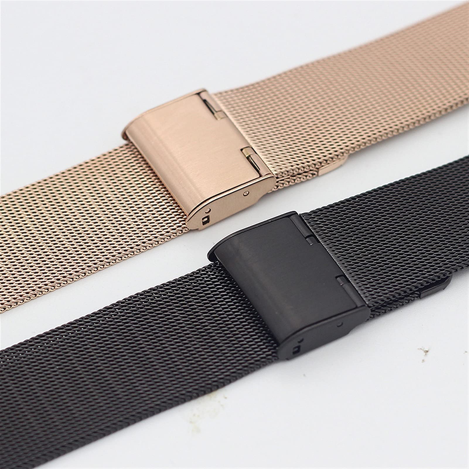 Uhrenarmband Schnellverschluss 22 mm 20 mm Metall-Edelstahlarmband Mesh-Armband Metallzubehör