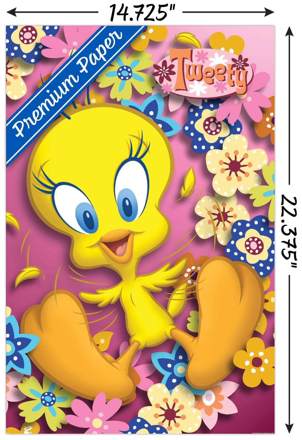 Ancienne Couette Looney Tunes Vintage Pour Enfant Avec Tweety, Sylvester Et Taz - 86x60