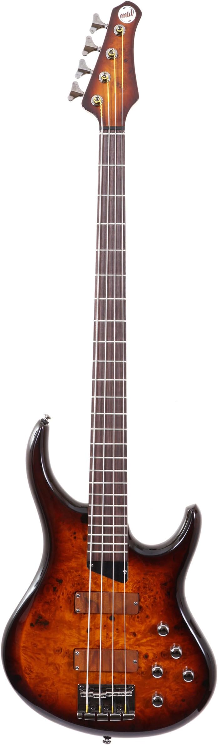 MTD Kingston "The Z" Bass Guitar (4 String, Rosewood/Tobacco Sunburst)