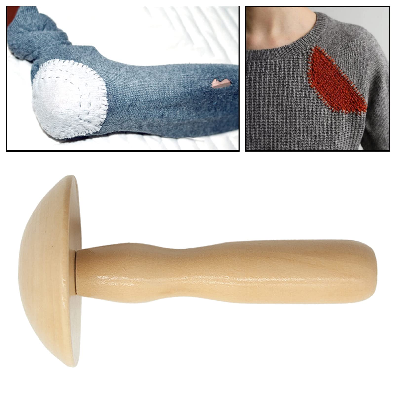 Darning Egg, Houten Paddestoel Darner