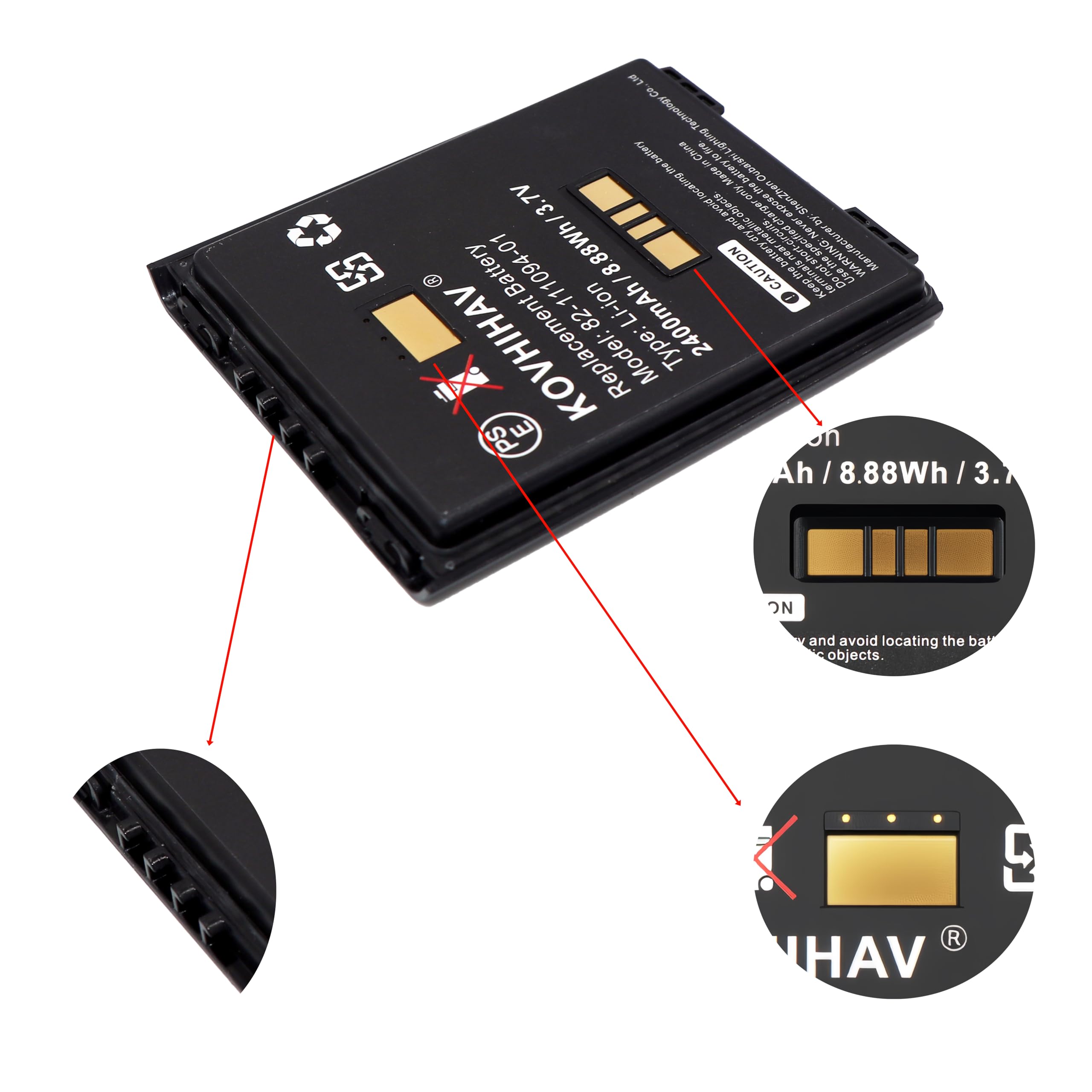 5 Pz Digitalizzatore Touch Screen Per Motorola Symbol MC55A MC65 - Foto 9