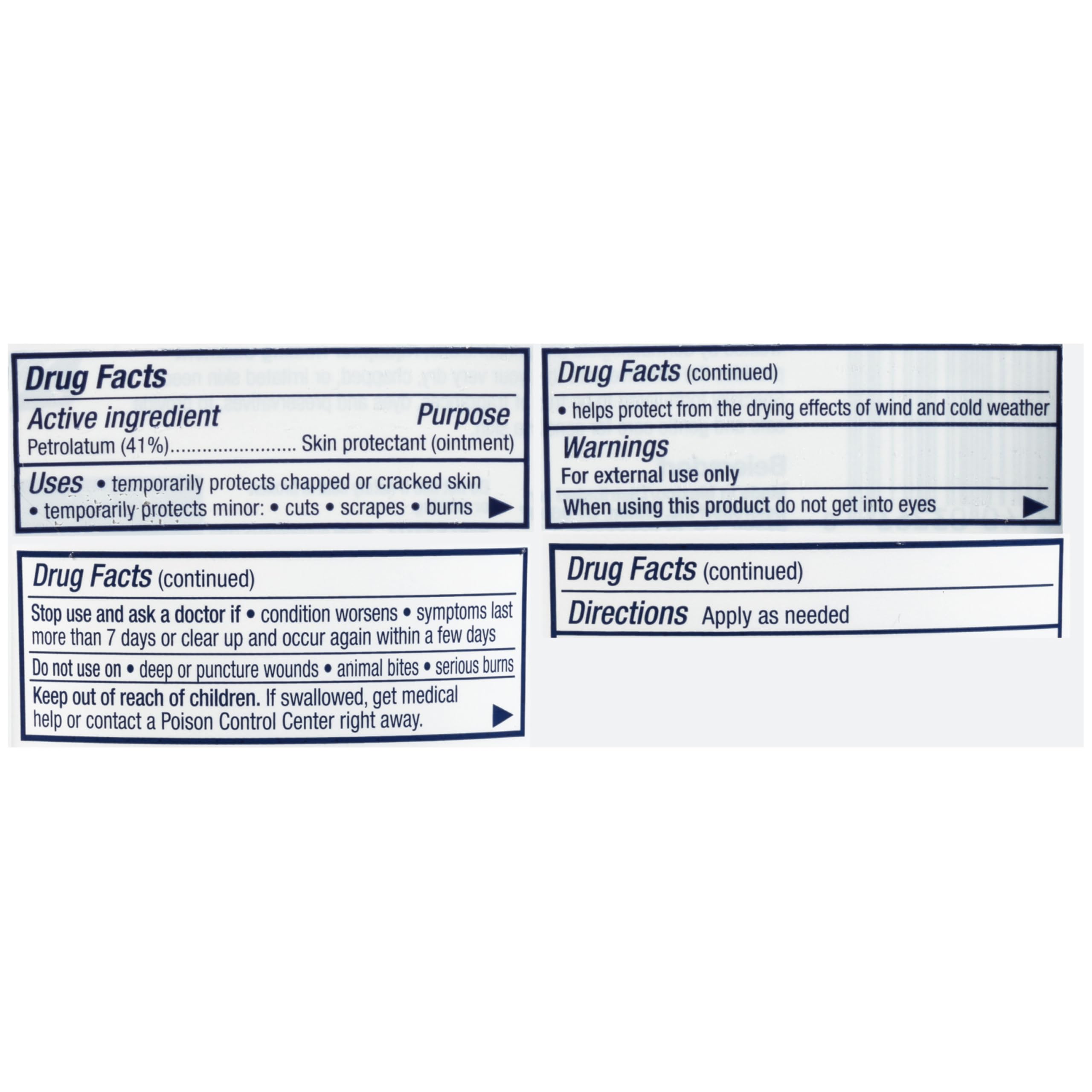 Aquaphor Healing Ointment - Skin Protectant for Dry Cracked Skin - Hands, Heels, Elbows - 2.8 oz Jar (Pack of 3)