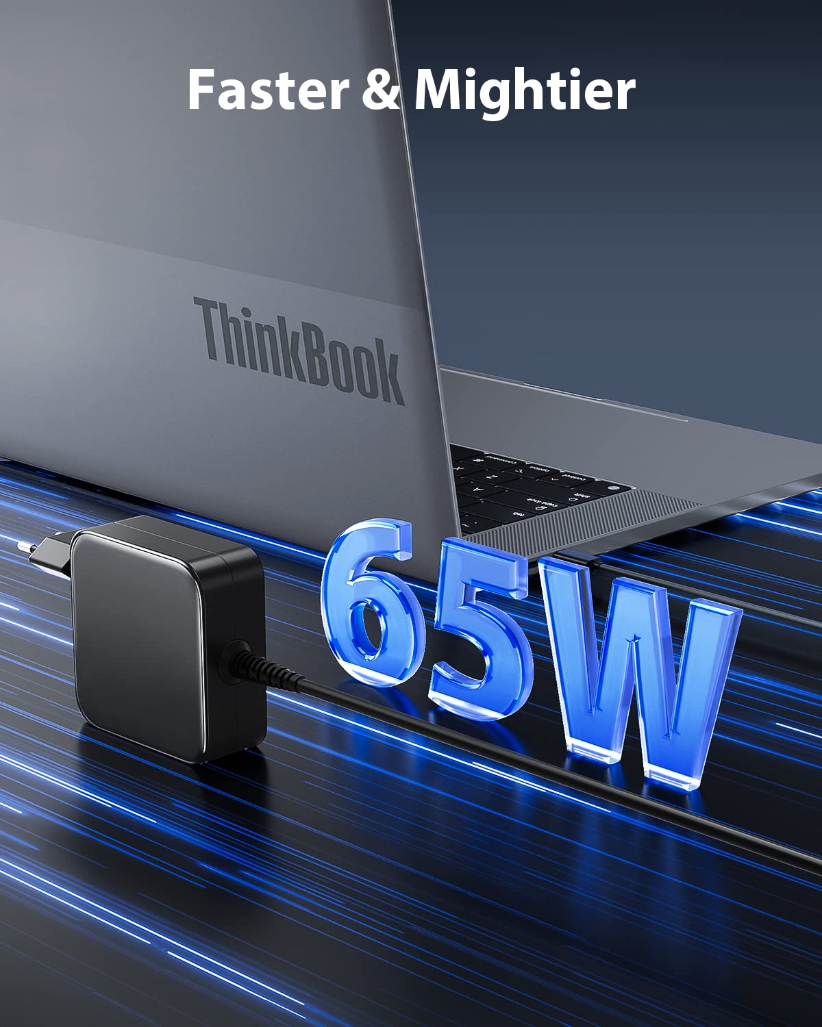 Sunydeal Caricatore USB C 65W Alimentatore Thinkpad Caricatore PC Portatile per Lenovo Thinkpad X1 Yoga IdeaPad