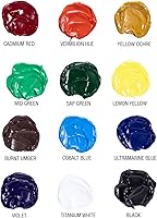 Vista 5 de RoseArt Pintura al óleo de alta calidad, juego de 12 colores, pinturas al óleo pigmentadas de máxima resistencia para profesionales, estudiantes