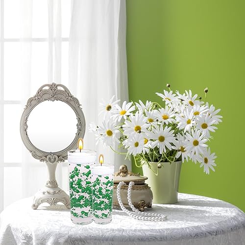 Miniatura 6 de YUUIKLLE 115Feet Christmas Tree Beads Artificial Pearl String for Floating Candle Set for Centerpieces Table Decoration Vases Fille for Christmas