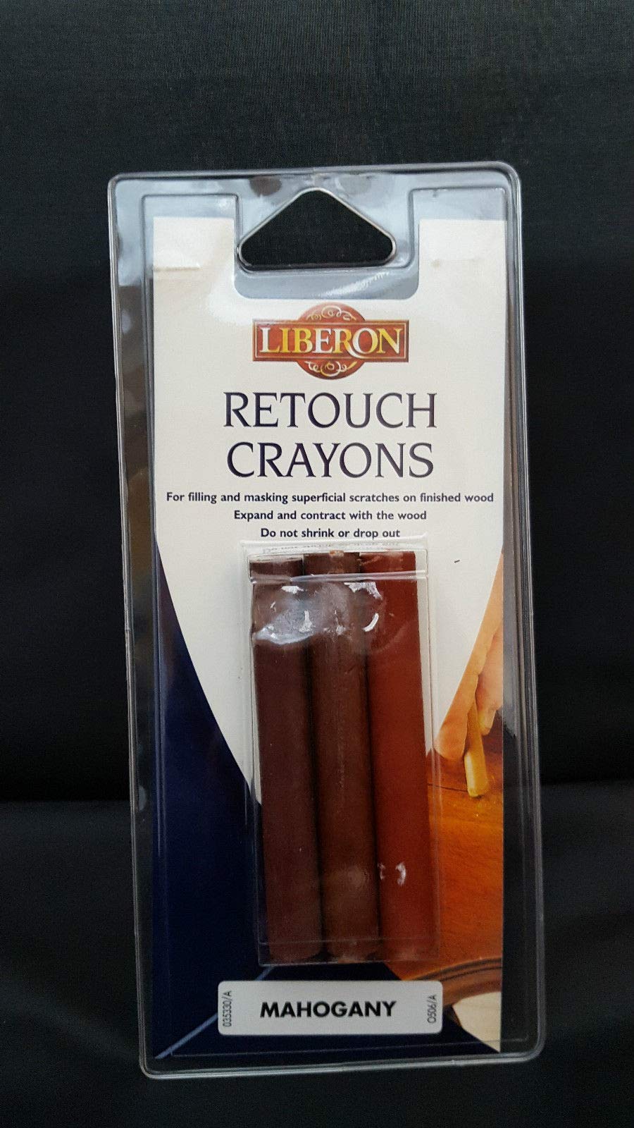 Liberon By Gch Liberon Mahogany Retouch Crayons, Wood Furniture Scratch Repair, Pack Of 3