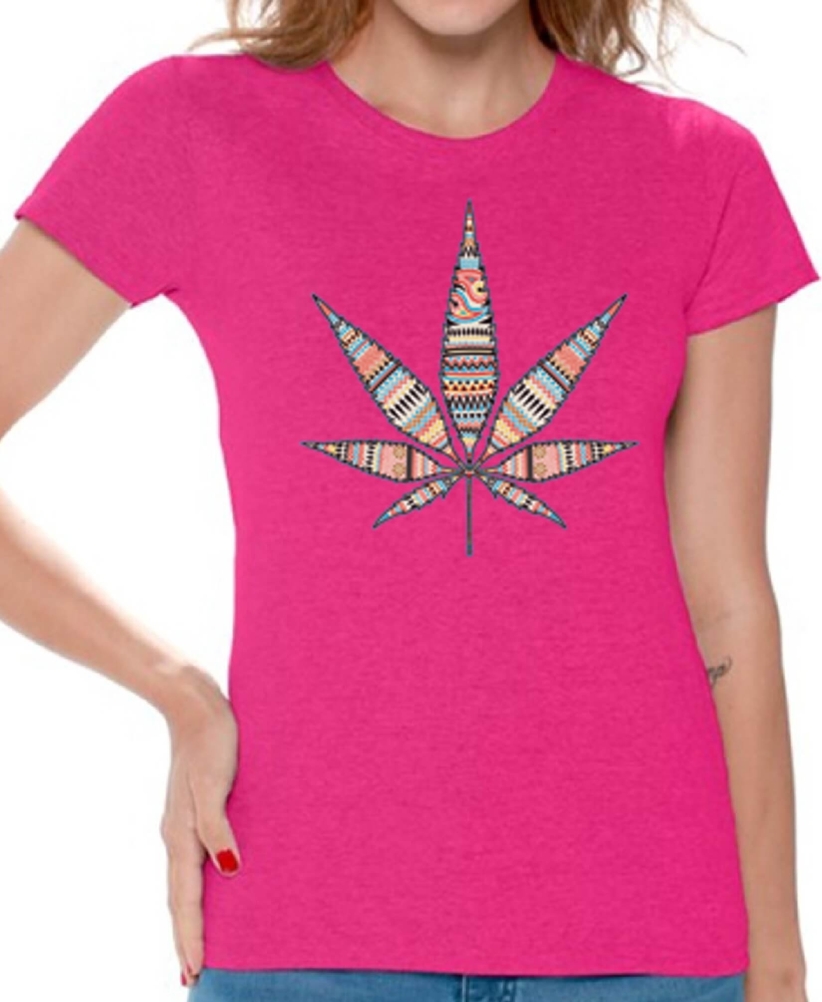 Awkward Styles Women's Marijuana Leaf Cute T Shirts Tee Tops for Women for Cannabis Lovers