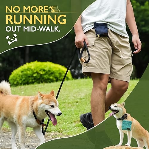 ETIAL Dog Treat Pouch,Portable Puppy Dog Training Treat Bag,Hand Free Dog Walking Bag,Auto Closing Pet Feed Snack Reward Pocket,Dog Food Dispenser for Pet Puppy Travel or Outdoor Use (Red)(Red)