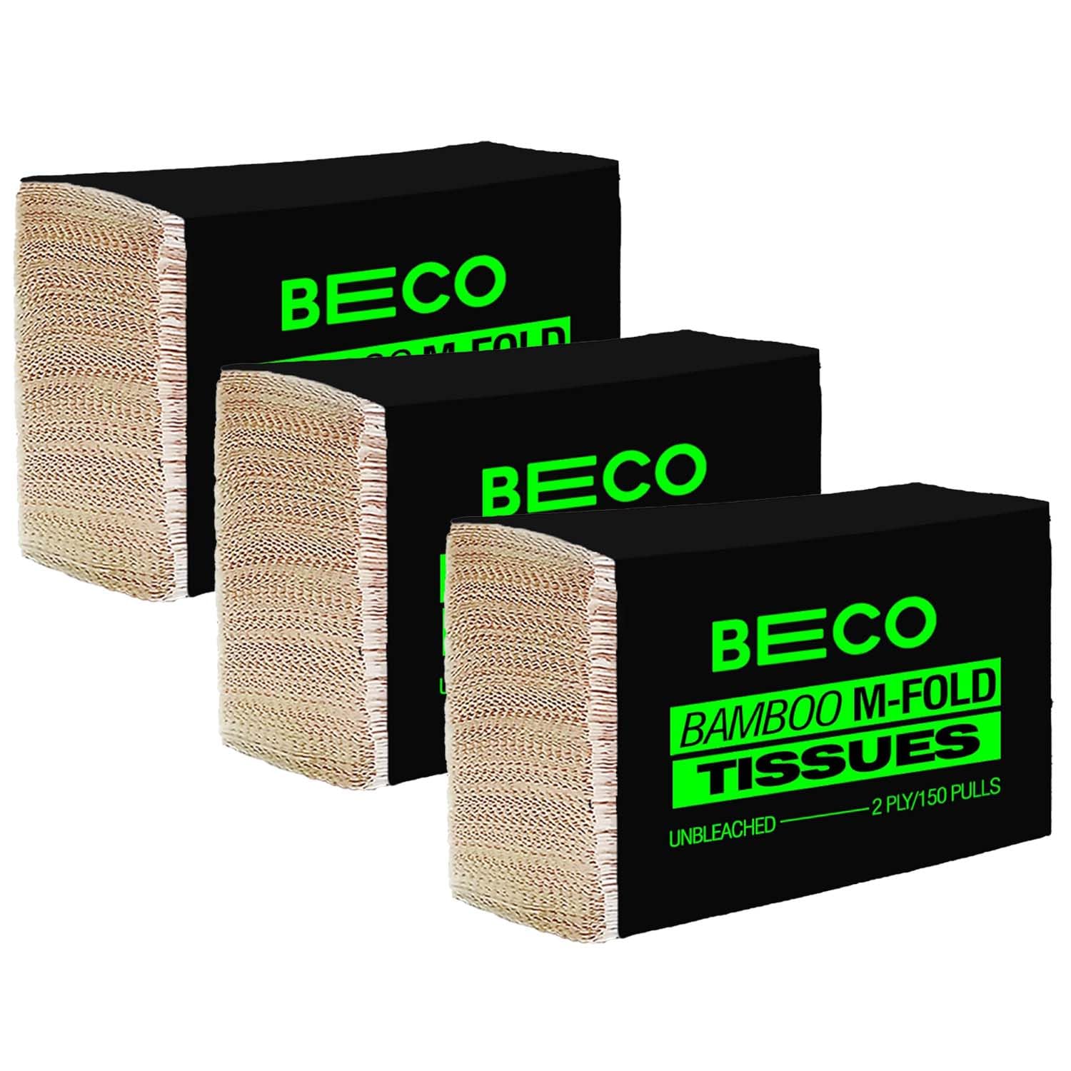 Beco Bamboo Multi-Fold Tissue Papers, 450 Pulls, 100% Natural, Unbleached and Eco Friendly(Pack of 3, 150 Pulls) (B0CTMVNP8P) Amazon Price History, Amazon Price Tracker