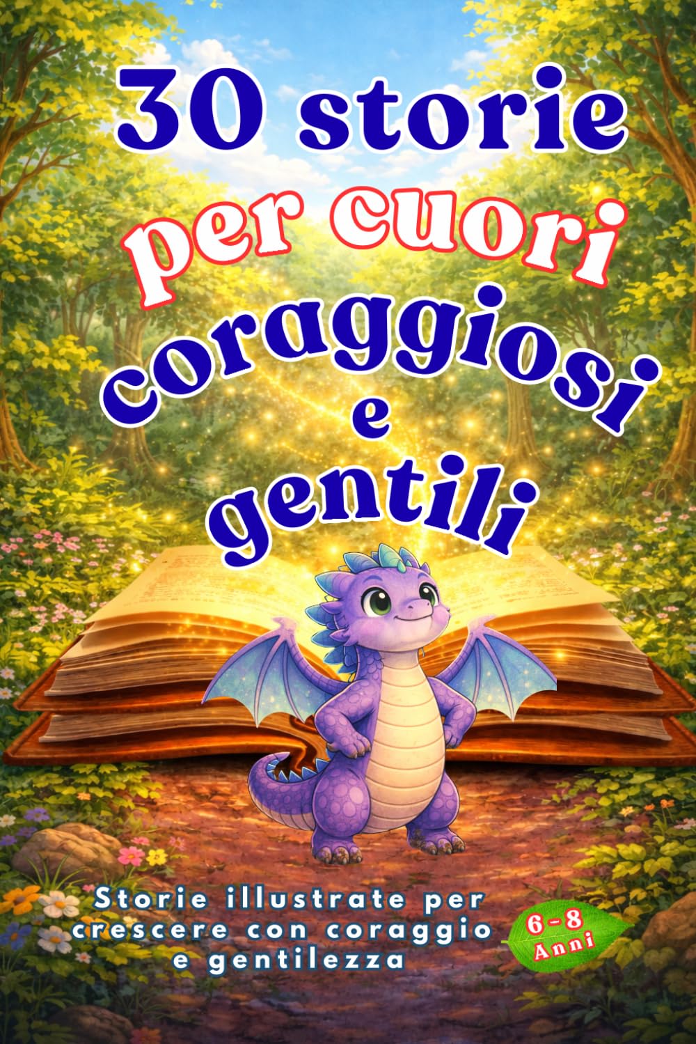 30 Storie per Cuori Coraggiosi e Gentili: Storie illustrate con una morale per crescere con coraggio, gentilezza e fantasia (Leo Magia - Fiabe illustrate)