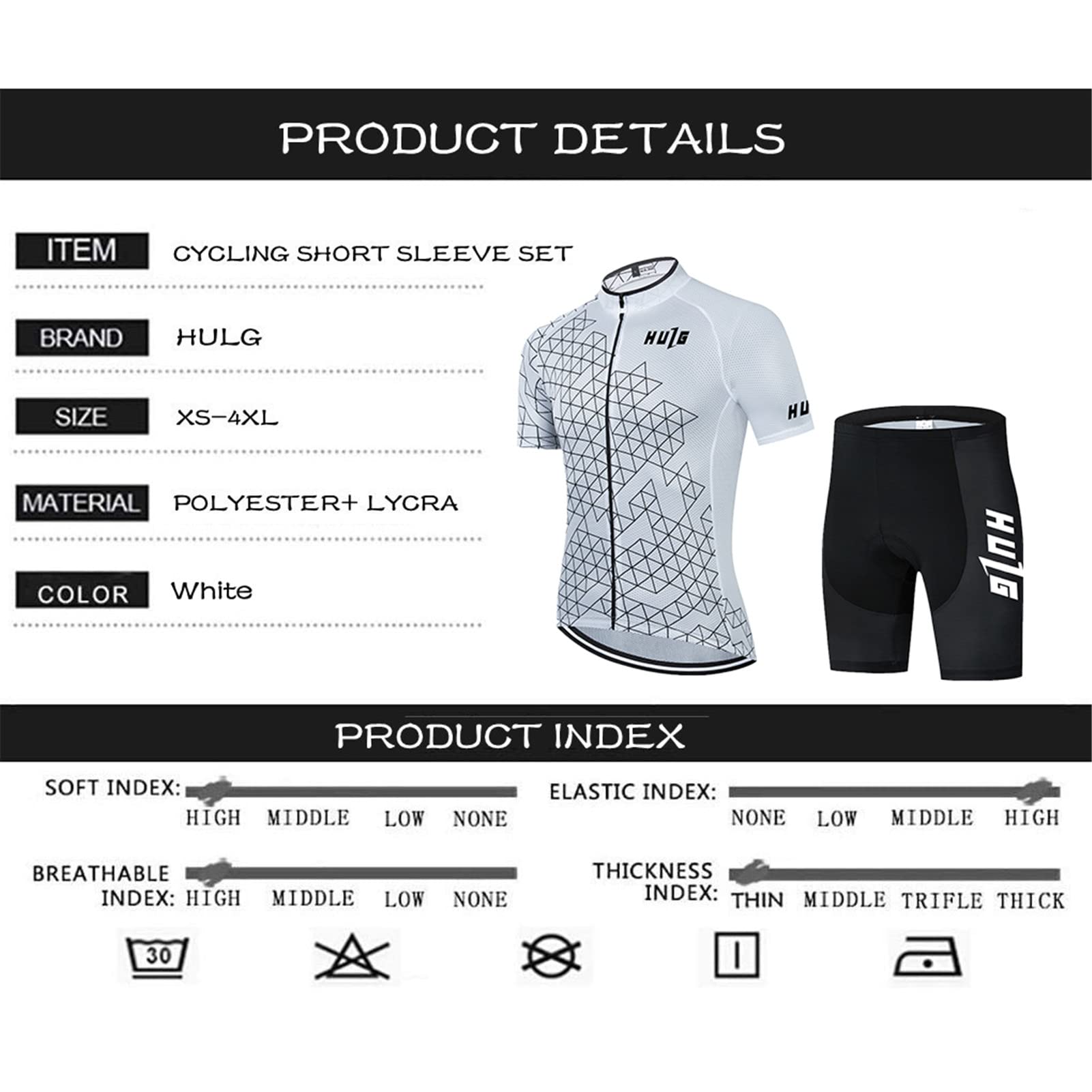 Conjunto De Ropa Ciclismo para Verano, Maillot Ciclismo Mangas Cortas Y Acolchado De 9D Gel Culotte Bicicleta para MTB