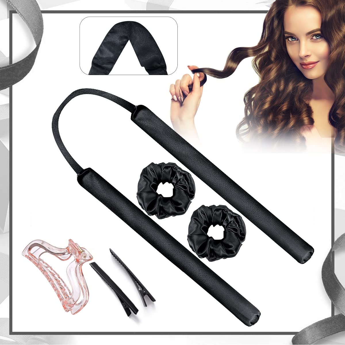Heatless Hair Curlers Silk Ribbon Curler for Women Zambia Ubuy
