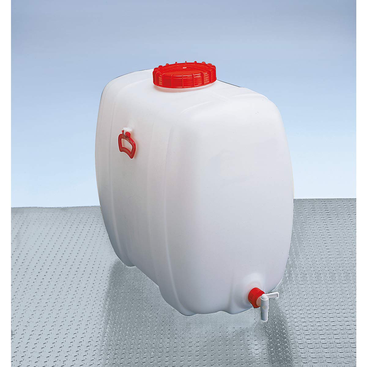 Kunststoff-Fass oval aus PE 100 L inkl. Auslaufhahn NW 15